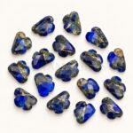 Blue Copper Turquoise Cloud Shape Carved Loose Gemstone 12mm