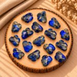 Blue Copper Turquoise Cloud Shape Carved Loose Gemstone 12mm