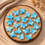 Blue Mohave Larimar Turquoise Faceted Butterfly Shape Loose Gemstone 14x10mm