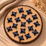 Black Sunstone Carved Ninja Star Loose Gemstone 15mm