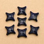 Black Sunstone Carved Ninja Star Loose Gemstone 12mm