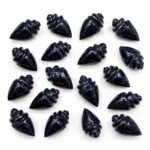 Blue Sunstone Conch Shell Carved Gemstone 18×10mm