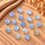 Blue Agate Star Faceted Loose Gemstone 10mm