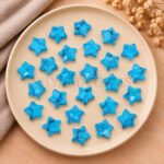 Blue Turquoise Star Faceted Loose Gemstone 10mm