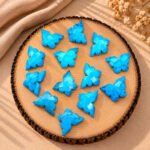 Blue Turquoise Faceted Butterfly Shape Loose Gemstone 14x10mm