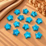 Blue Turquoise Star Faceted Loose Gemstone 10mm