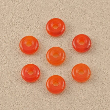 Carnelian Donut Gemstone 15mm