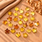 Citrine Quartz Star Faceted Loose Gemstone 10mm