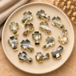 Citrine Faceted Cross Shape Loose Gemstone 15x10mm