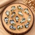 Citrine Faceted Cross Shape Loose Gemstone 15x10mm