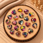 Colourful Mohave Turquoise Heart Faceted 10mm