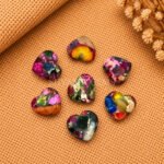 Colourful Mohave Turquoise Heart Faceted 10mm