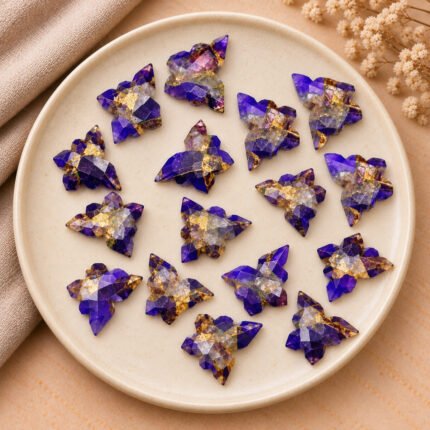 Copper Amethyst Butterfly 14x10mm