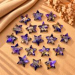 Copper Amethyst Turquoise Star Faceted Loose Gemstone 10mm