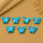 Copper Turquoise Butterfly 14x10mm