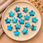 Copper Turquoise Star Faceted Loose Gemstone 10mm