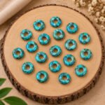 Copper Turquoise Donut Gemstone 15mm