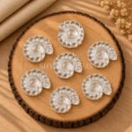 Crystal Quartz Shell Snail Nautilus Carved 20mm Gemstone