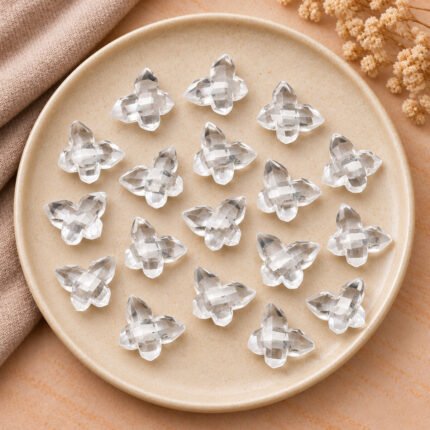 Crystal Quartz Butterfly 14x10mm