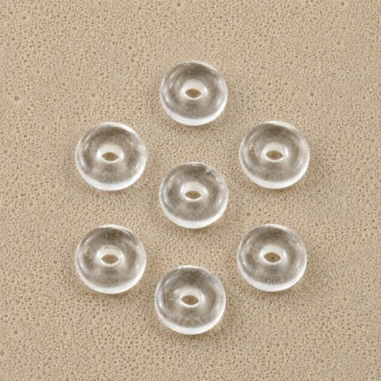 Crystal Quartz Donut Gemstone 15mm