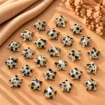 Dalmatian Jasper Star Faceted Loose Gemstone 10mm