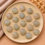 Grey Moonstone Carved Shell Gemstone 12mm