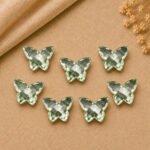 Green Amethyst Butterfly 14x10mm
