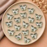 Green Amethyst Butterfly 14x10mm