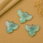 Green Fluorite Eagle Shape 30mm Loose Gemstone