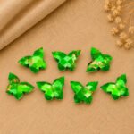 Green Mohave Copper Turquoise Butterfly 13mm