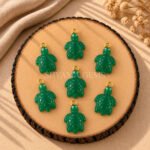 Green Onyx Turtle Carved 18mm Gemstone Pendant