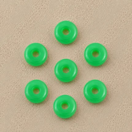 Green Chrysoprase Donut Gemstone 15mm