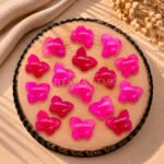 Hot Pink Chalcedony Hand Carved Butterfly Gemstone 13mm