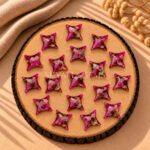 Hot Pink Chalcedony Carved Ninja Star Loose Gemstone 15mm