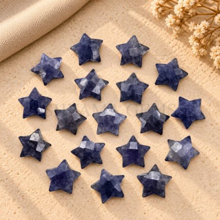 Iolite Quartz Star Faceted Loose Gemstone 10mm