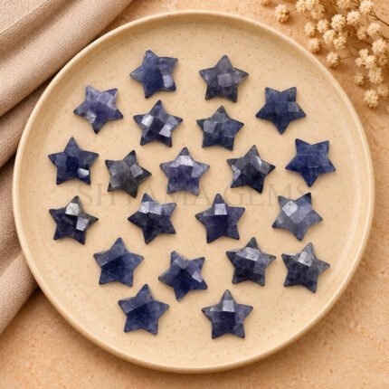 Iolite Quartz Star Faceted Loose Gemstone 10mm