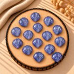 Iolite Carved Shell Gemstone 12mm