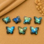 Labradorite Hand Carved Butterfly 13mm