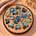 Labradorite Hand Carved Butterfly Gemstone 13mm