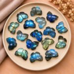 Labradorite Hand Carved Butterfly Gemstone 13mm