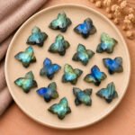 Labradorite Hand Carved Butterfly 13mm