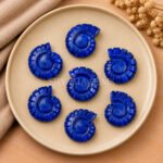 Lapis Lazuli Shell Snail Nautilus Carved 20mm Gemstone