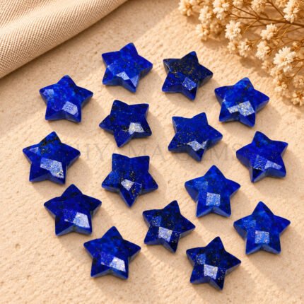 Lapis Lazuli Star Faceted Loose Gemstone 10mm