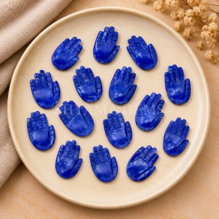 Lapis Lazuli Carved Hamsa Hand 25mm