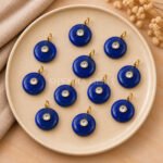 Lapis Lazuli Round Inlay Pendant 15mm
