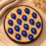 Lapis Lazuli Leaf Inlay Pendant 14x10mm