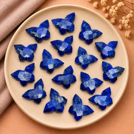 Lapis Lazuli Hand Carved Butterfly 13mm