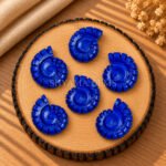 Lapis Lazuli Shell Snail Nautilus Carved 20mm Gemstone