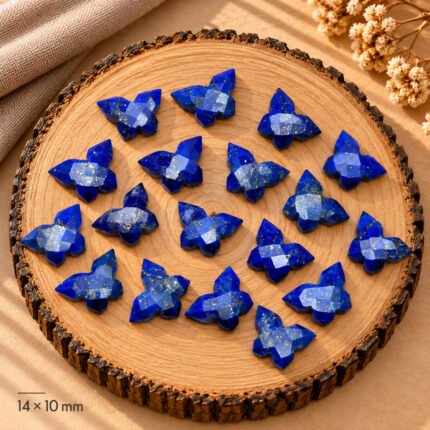 Lapis Lazuli Hand Carved Butterfly 13mm