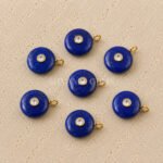 Lapis Lazuli Round Inlay Pendant 15mm
